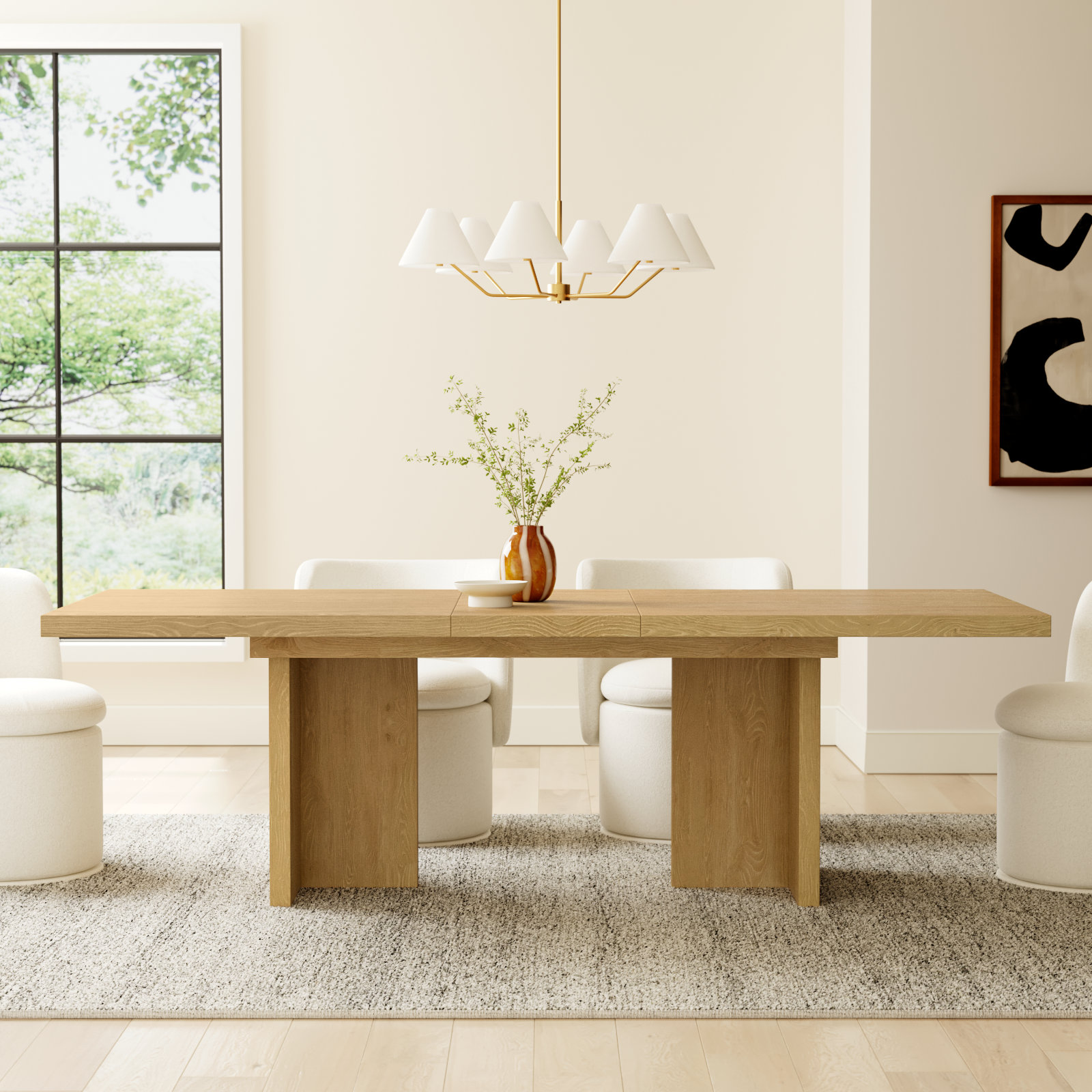 Crosby Self Storage Extension Dining Table, Natural