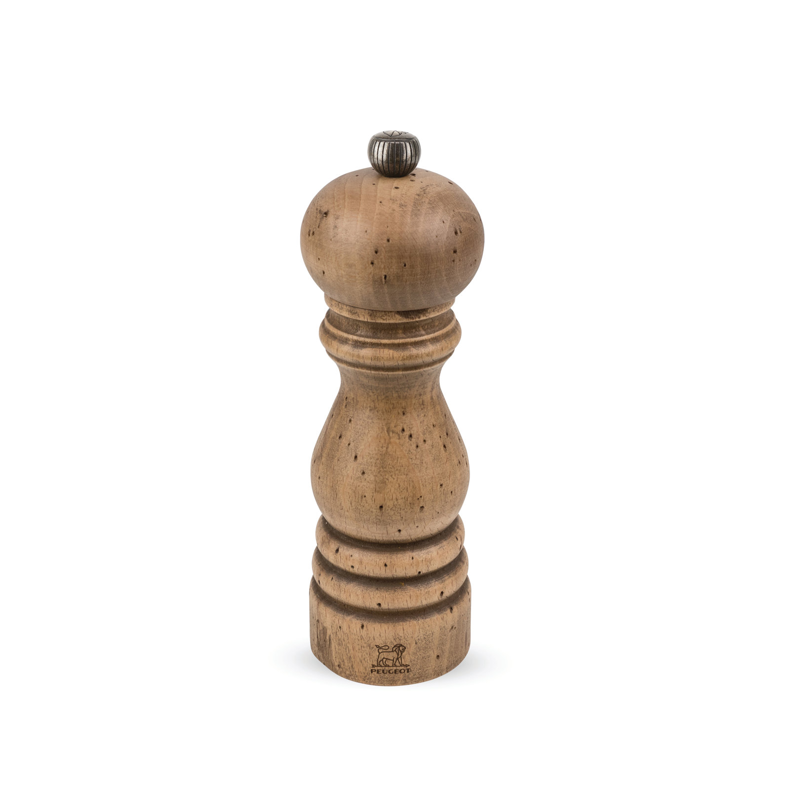 Peugeot Paris Pepper Mill, 7.09" H x 2" W x 2" D, Natural/Antique Gold