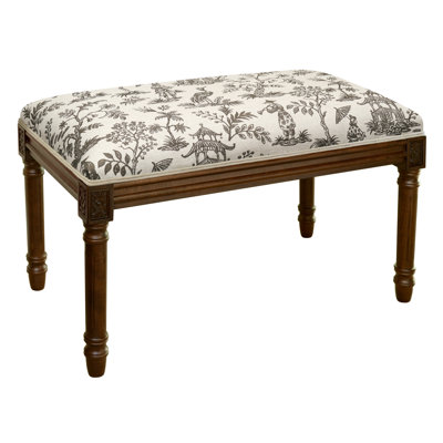Billiot Linen Blend Upholstered Bench
