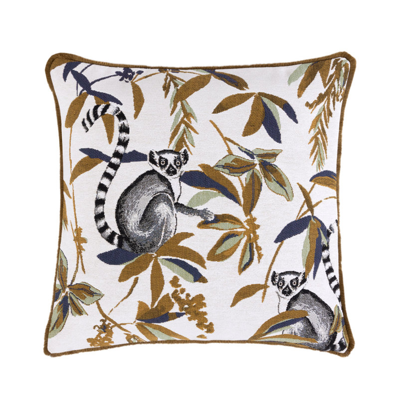 Lemiroen Decorative Pillow, Olive/White/Black