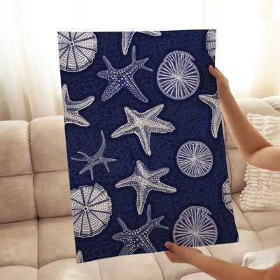 Beach and Coastal Seashells & Starfish III Nautical Unframed Art Print