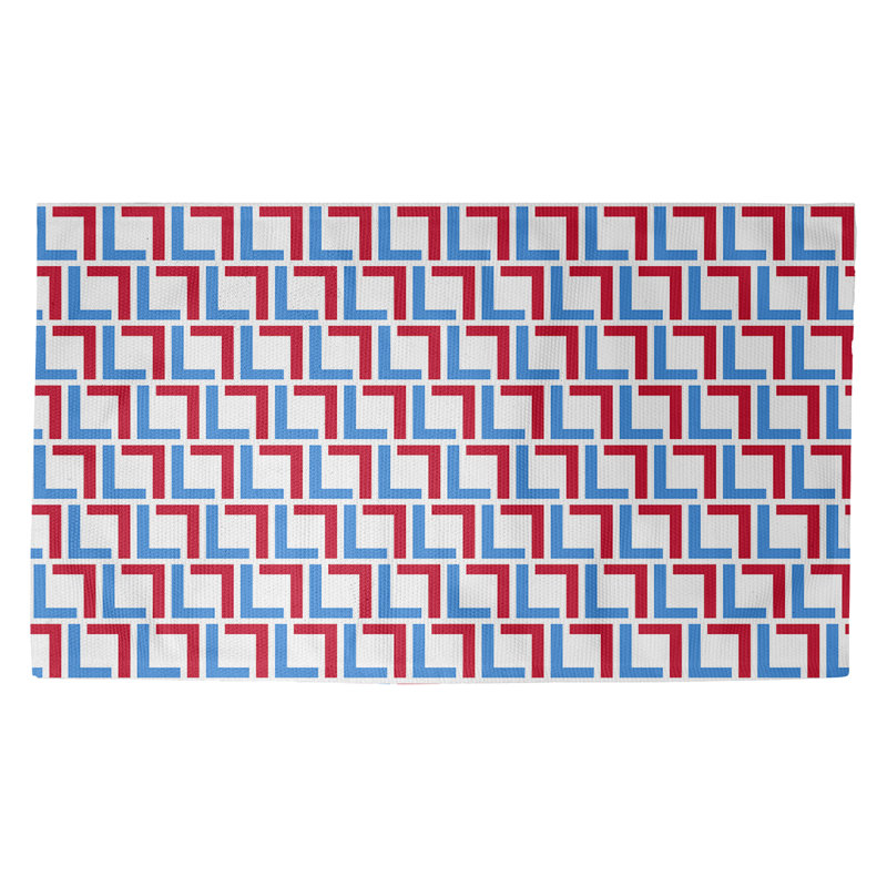 Geometric Indoor Rug, Rectangle 2' x 3'