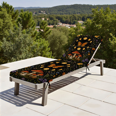  Coussin de chaise d'extérieur pour l'extérieur 3 po Mystical Butterfly Phases Botanical