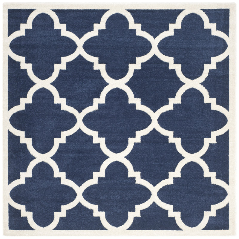 Kathy Geometric Hand Woven Area Rug, Square 213 cm
