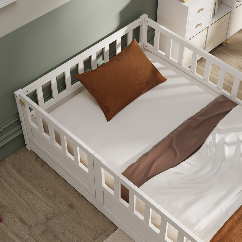 Floor Bed, Twin, White