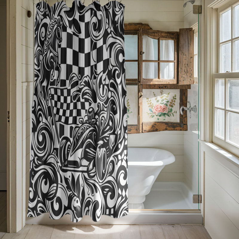Rideau de douche Donail, H 74 po x l 40 po
