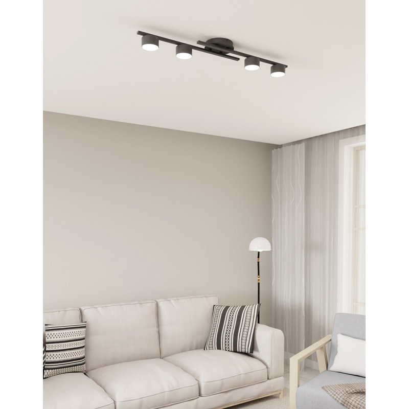 Atanasia Flush Mount, Matte Black