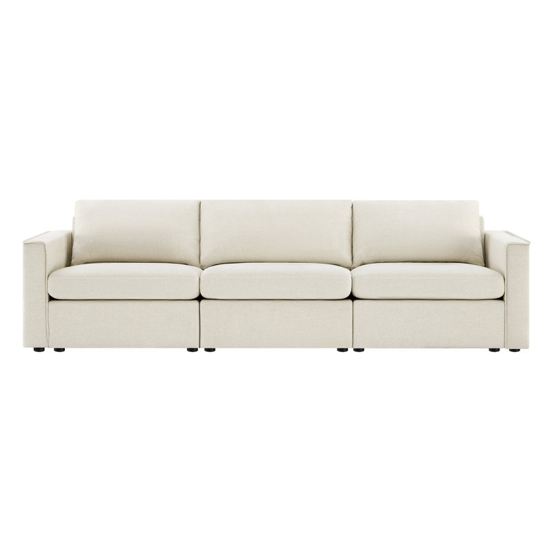 Canapé modulaire rembourré de 115,3 po de large Oliva