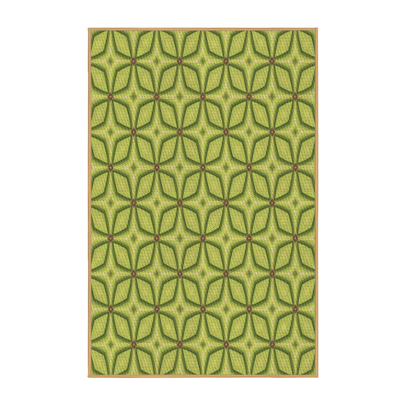 Tapis vert à motif géométrique Bevilacqua, Rectangle 4 pi x 6 pi