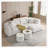 L-shape Sectional Sofa with Pillows-957321518