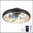 20" Black LED Ceiling Fan Light – Dimmable & Adjustable Colour Temperature, APP & Remote Control, Modern Smart Ceiling Fan For Living Room, Bedroom, And Dining Room (Silent/6-Speed/Reversible/DC Motor)
