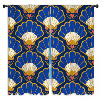 Rideaux de fenêtre Art Deco Shells