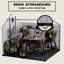 Remise de rangement en plastique pour jardin