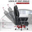 PU Leather Executive Chair with Footrest and Lumbar Support-1308194036