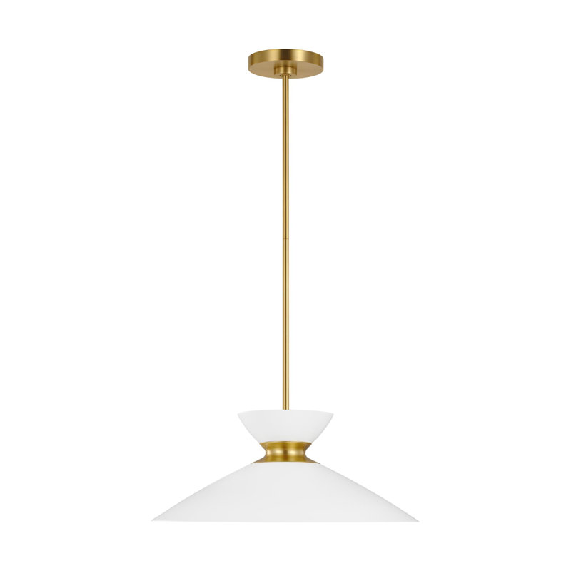 Luminaire suspendu conique à 1 lumière Heath, Bronze brillant