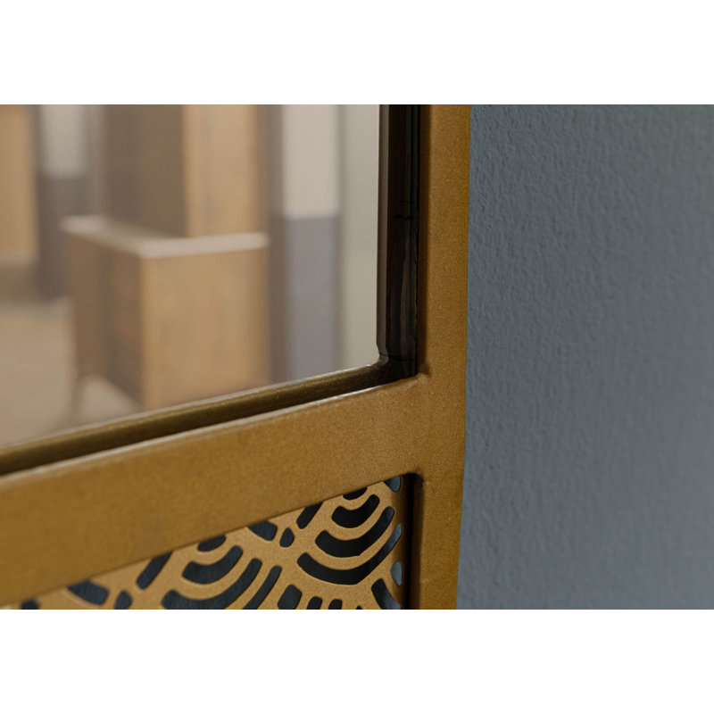 LOS ANGELES Metal Oval Mirror