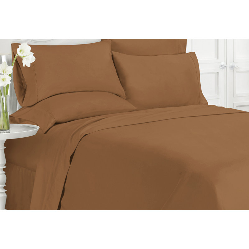 Ensemble de draps en microfibre ultra douce Swift Home Essentials avec taies d’oreiller incluses, poches profondes jusqu’à 14 po, infroissable et facile d’entretien, pêche douce