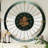 THE GEARS CLOCK Wall Clock with Real Moving Gears SP-LI_ Round BLACK-GOLD