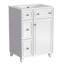 Meuble-lavabo peu encombrant avec lavabo en céramique et beaucoup de rangement-114225210