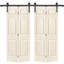 Portes de grange doubles en panneaux de fibres à densité moyenne composites avec ensemble de quincaillerie d'installation-88071953-120436691
