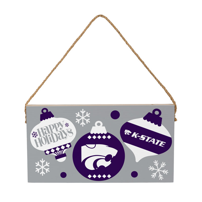 Plaque murale en bois 6 x 11 Kansas State University