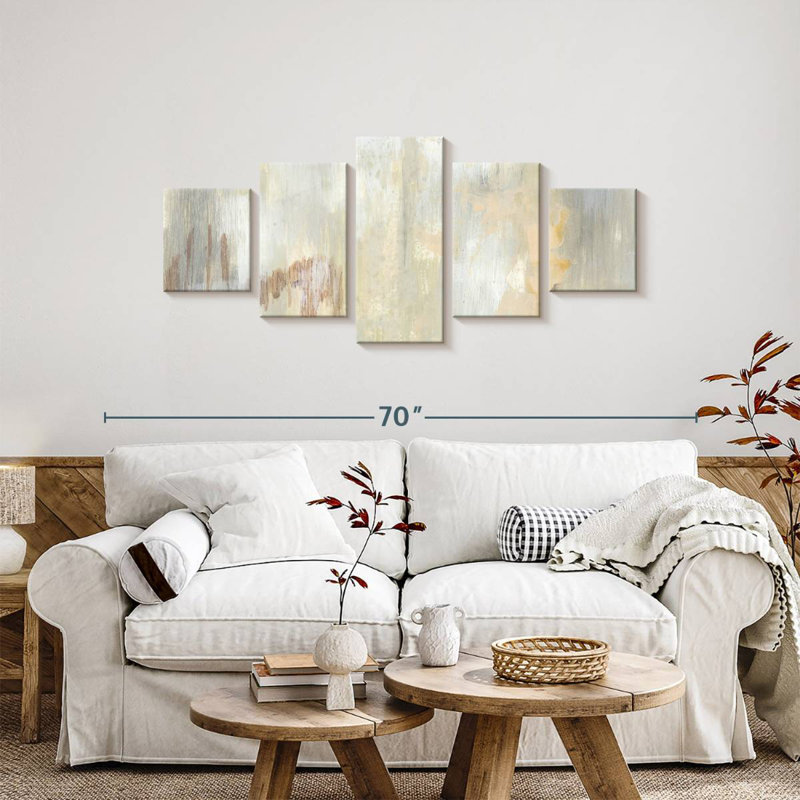 Avery Barely Blush I, 24" H x 55" W