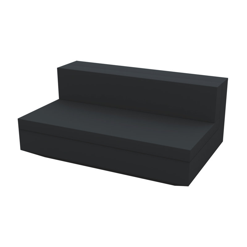 Vela - Modular Sofa Armless XL - Basic, Black