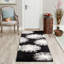 Tapis noir en laine touffeté à la main Amier-1457385885