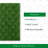 kate spade new york Dotted Woven Absorbent Bath Rug, 17 in x 24 in, 100% Cotton Green Bath Mat-118436093-118436088