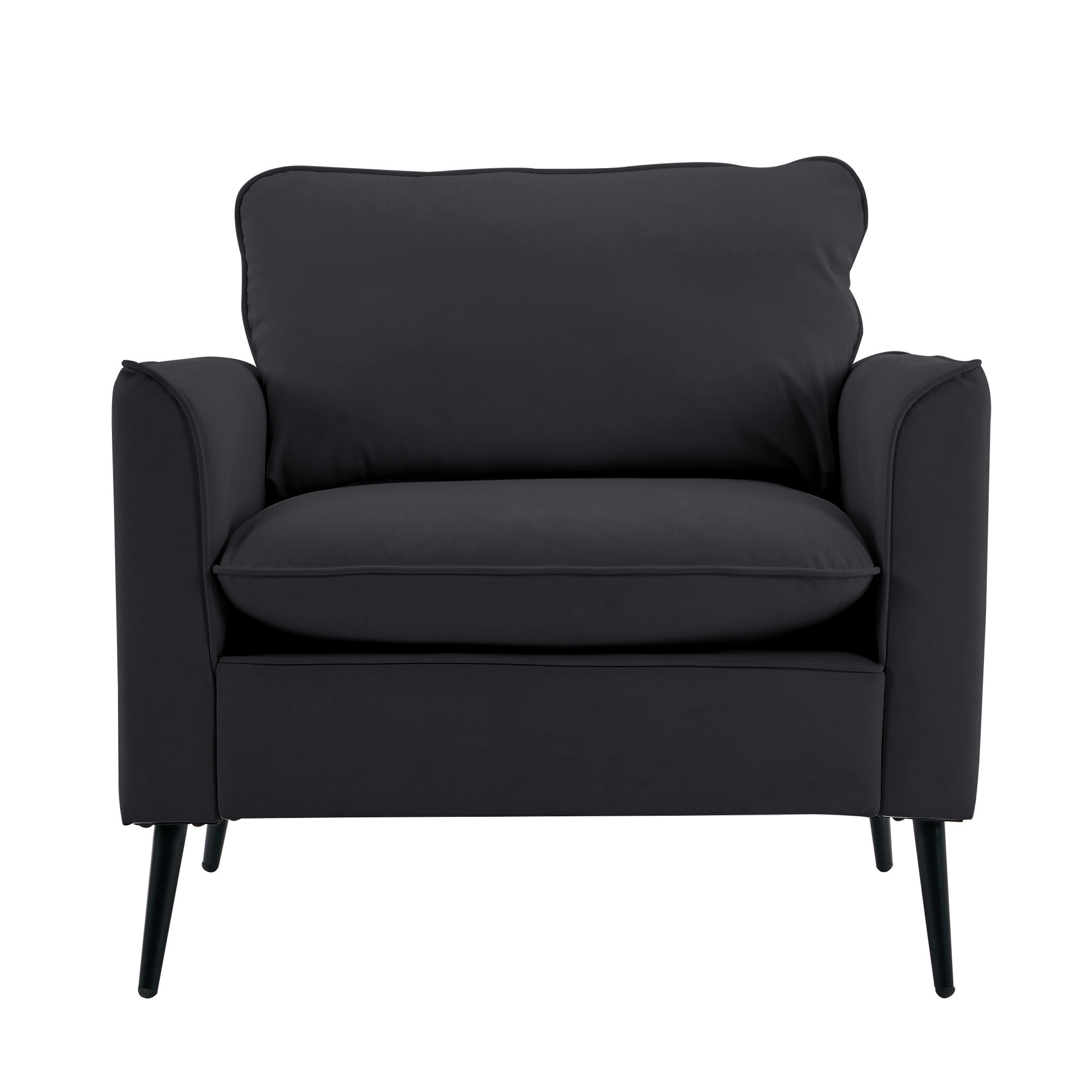 TS Cat paw leather upholstered sofa 1PC Green,Nordic retro light luxury living room balcony bedroom single casual sofa chair