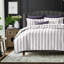 August Stripe Reversible Cotton Duvet Cover Set-505051811-505051833