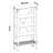 35'' W Metal Shelving Unit