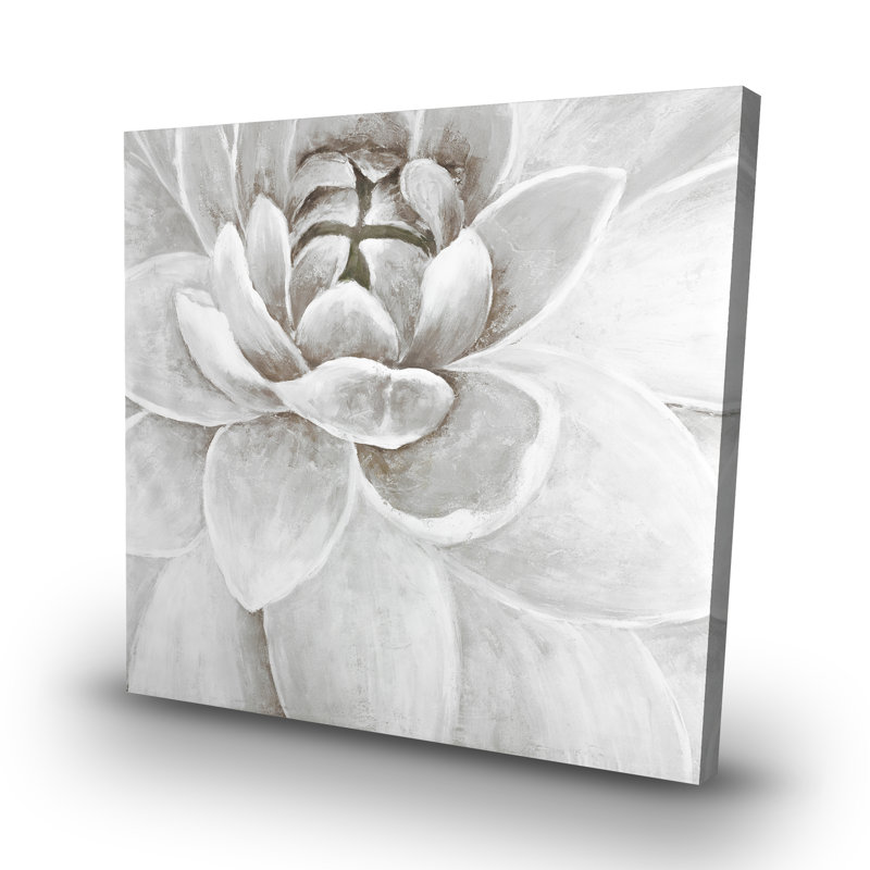 Delicate chrysanthemum - 32"x32" art on canvas