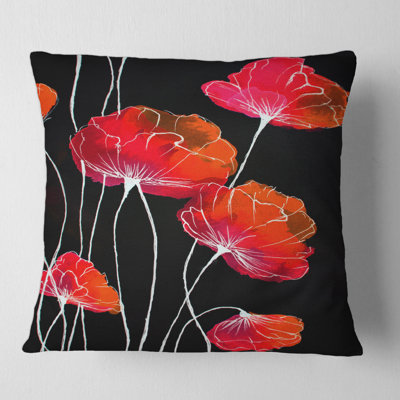 Flower Detail II Square Pillow Cover & Insert
