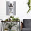Ivy Bronx «Deco Black Triangle» par Sabrina Balbuena, art mural en métal