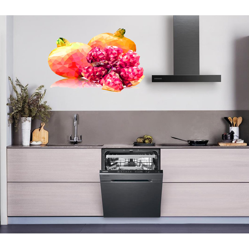 Adhésif décoratif grenade, H 33 po x l 42 po
