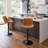 Modern Height Adjustable Swivel Bar Stools Upholstered Leather Barstool Kitchen Island Chairs with Metal Frame-1879254797