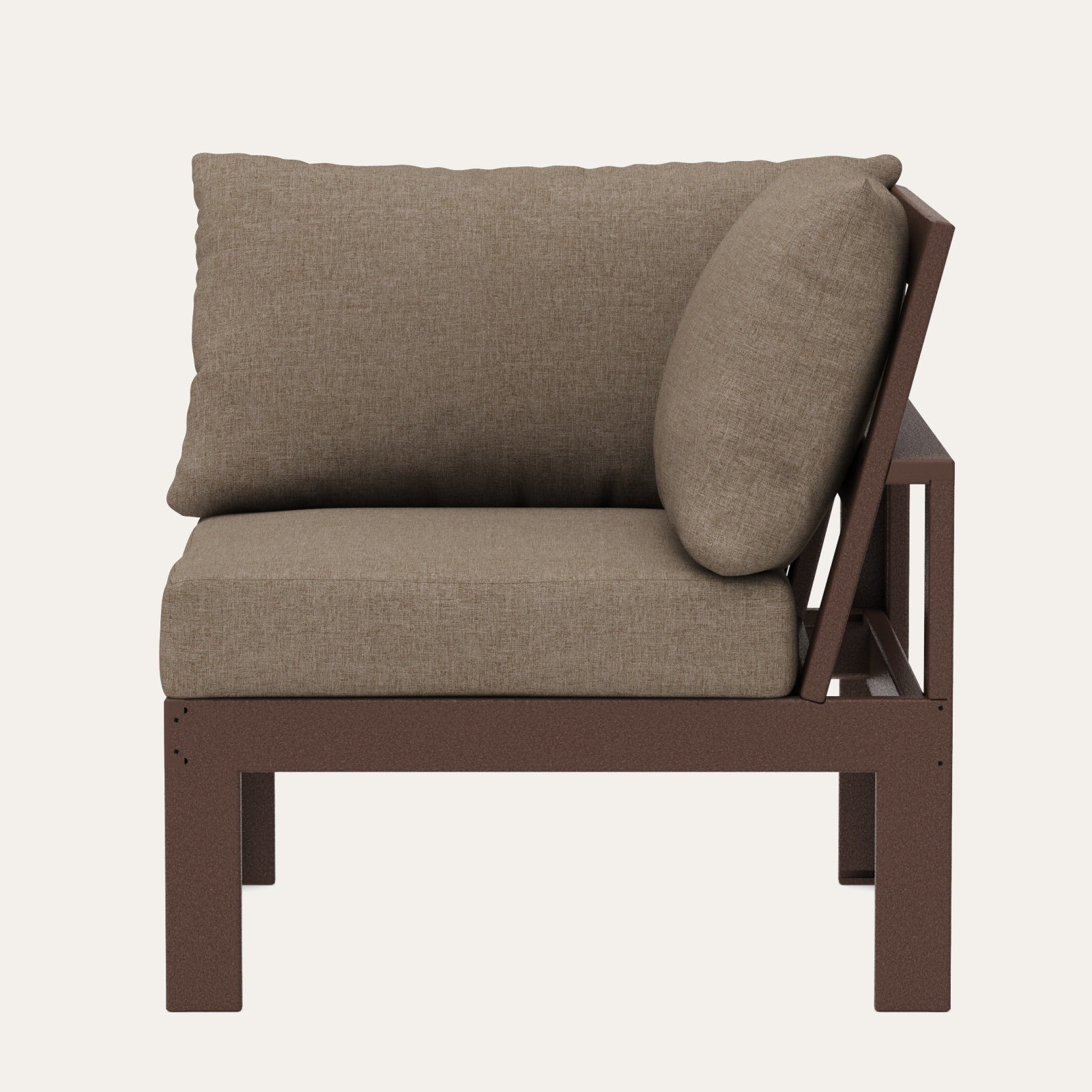 Edge Patio Lounge Chair, Spiced Brown Revolution®, Mahogany