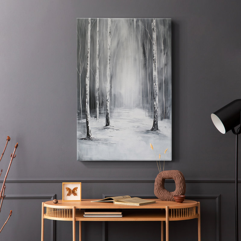 Série LANDSCAPES XCIV - Toile tendue avec châssis de qualité supérieure - Prêt à être accroché, H 18 po x l 12 po
