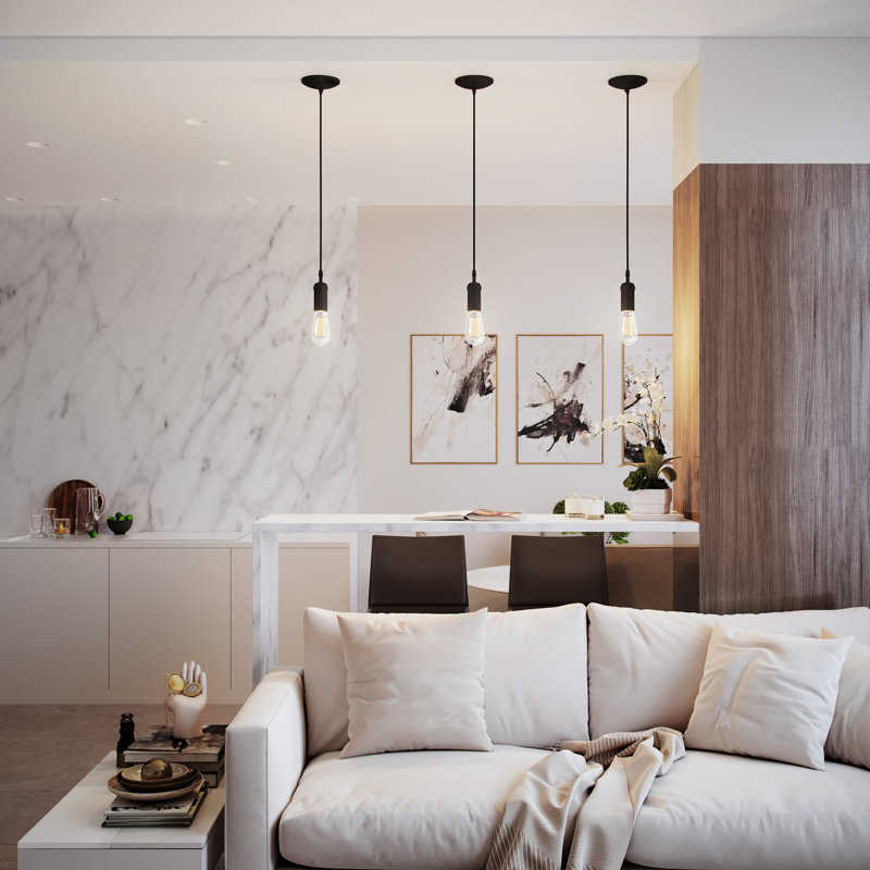 Natahsa 1 - Light Matte Black Single Pendant