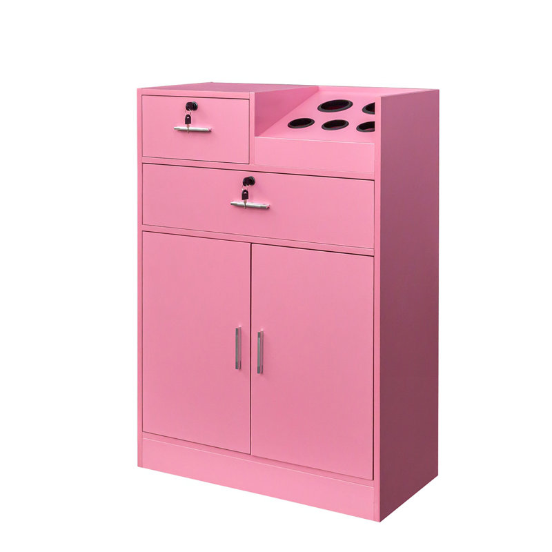 Armoire de rangement pour salon de beauté verrouillable