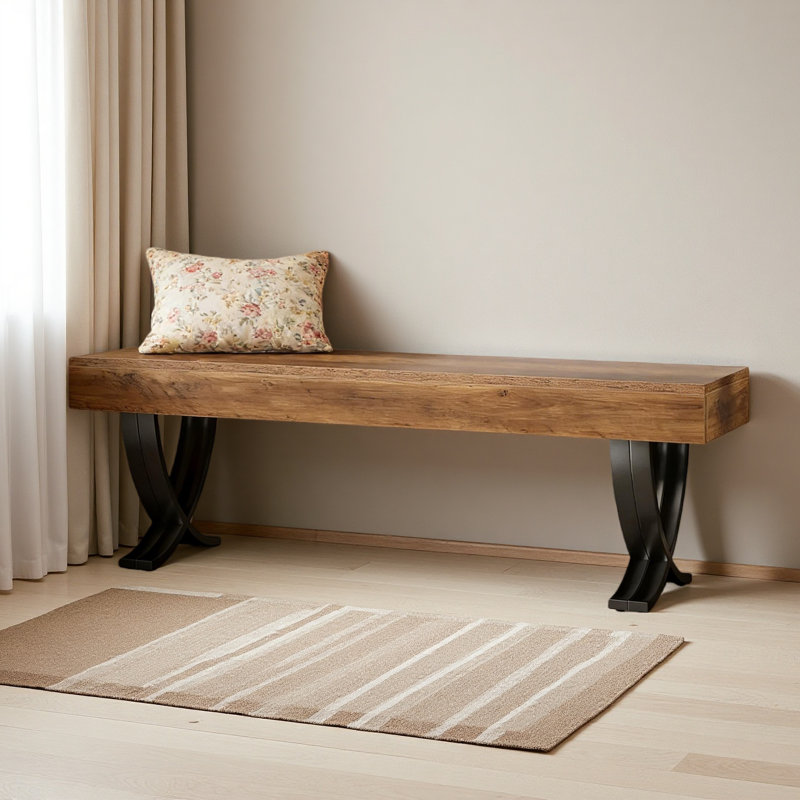 Banc de plante, banc de bout de lit élégant, banc de chaussures robuste pour le vestibule