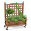 Brigetta Wood Planter Box with Trellis-1585618477