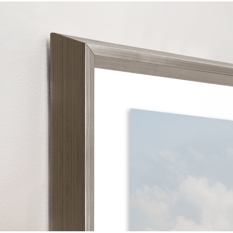 Immobile, Cadre en verre, Blanc, H 40 po x l 50 po