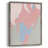 Blushing Abstract III Framed Print - Solid Wood