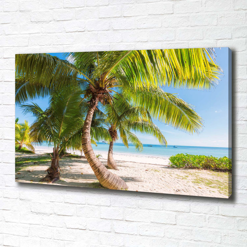 Tropical Beach - Wrapped Canvas Print