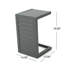 Modern C-Shaped Outdoor Side Table