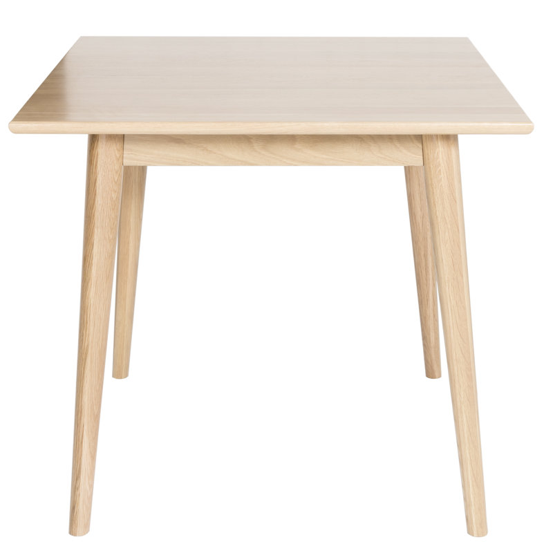 Stanton Oak Square Wood Top Dining Table with Wood Base, Golden Oak