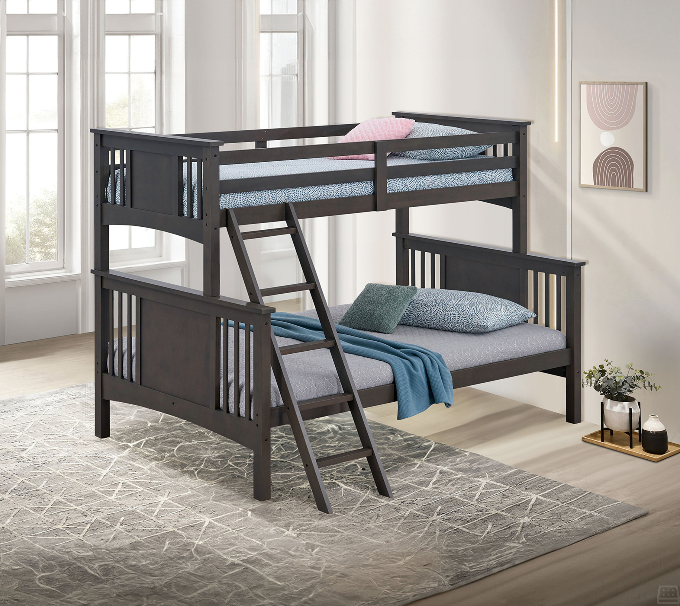 Latitude Run® Twin Over Full Bunk Bed With Ladder - Wayfair Canada