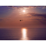 Helicopter Flying Over Torrey Pines, San Diego Print by Brian Mc Clean